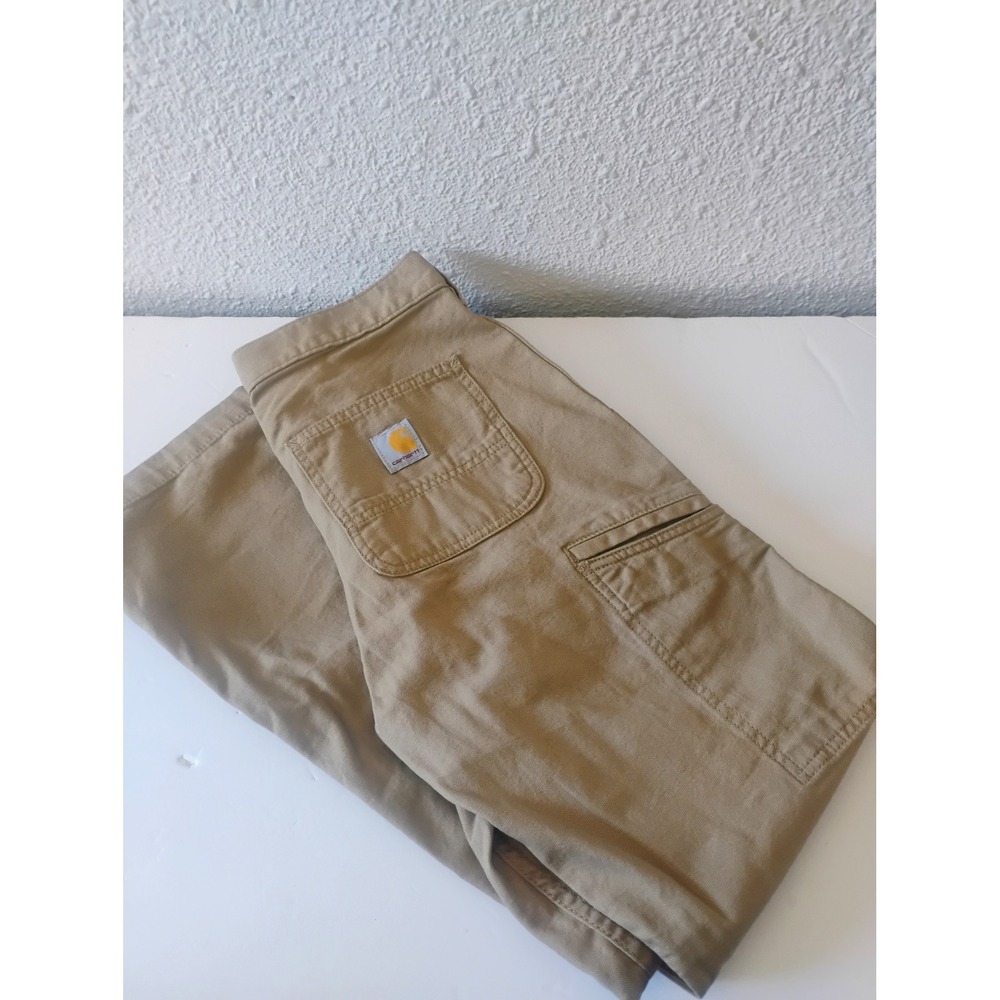 Carhartt Women's Straight Leg Work Pants in Tan